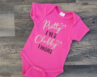 hot pink baby onesie