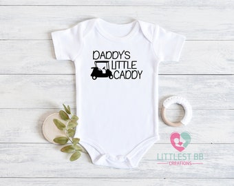 Daddy's Little Caddy Onesie® - Golf - Baby Golf Onesie® - Cute Baby Onesie® - Sports Baby Onesie® - Gift for baby
