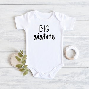 Big Sister Onesie® - Big Sister Baby Onesie® - Baby Girl Onesie® - Big Sister Announcement Onesie®