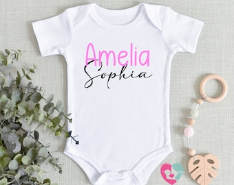 Personalized Baby Girl Name Onesie® - Custom Girl Onesie® - Baby Girl Name Onesie® - Personalized gifts