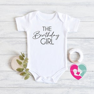 The Birthday Girl Onesie® - Birthday Girl Baby Onesie® - Minimal Onesie® - Baby Girl Clothes