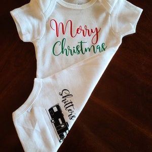 My First Christmas Onesie®. Christmas Vacation Outfit. Christmas Baby Bodysuit. Babys 1st Christmas. Baby's First Christmas Onesie®. Funny.