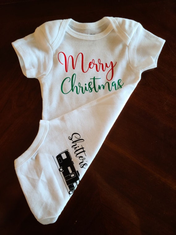 My First Christmas Onesie®. Christmas Vacation Outfit. Christmas Baby Bodysuit. Babys 1st Christmas. Baby's First Christmas Onesie®. Funny.