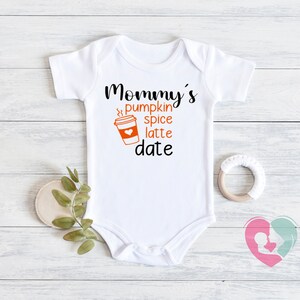 Mommy&#39;s Pumpkin Spice Latte Onesie® - Fall Onesie® - Funny Fall Onesie® - Pumpkin Spice Onesie® - Baby Announcement Onesie®