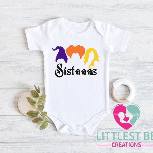Hocus Pocus Onesie® - Sistaas Hocus Pocus - Halloween Onesie® - Halloween Baby Gift - Hocus Pocus Baby Bodysuit