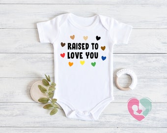 Raised to Love You Onesie® Love Baby Onesie® Black Lives