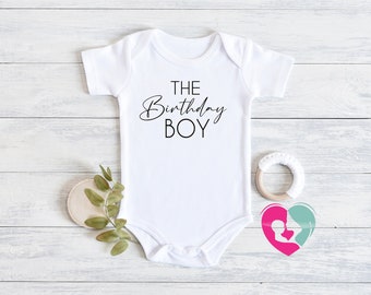 The Birthday Boy Onesie® - Birthday Boy Baby Onesie® - Minimal Onesie® - Baby Boy Clothes - Birthday Boy Shirt