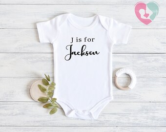Personalized Baby Boy Onesie® Boy - Cute Custom Onesie® - Name Onesie® Boy - Baby Name Onesie® Unique Boy clothes