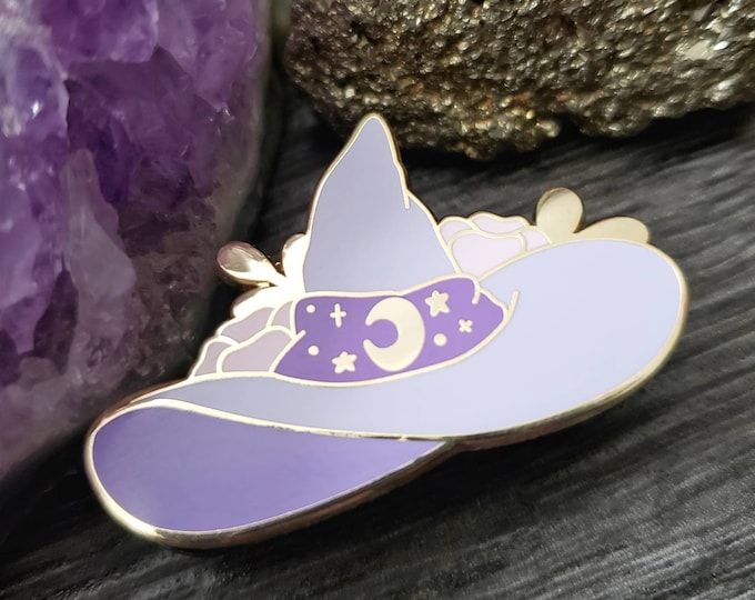 Pastel Witch Hat Enamel Pin Etsy
