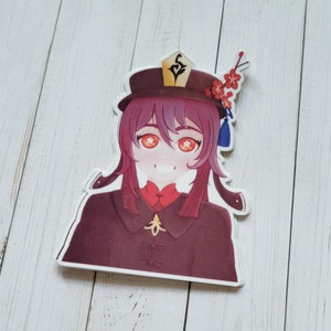 Hu Tao Fan Art Sticker - Vinyl Sticker - Genshin Fan Art