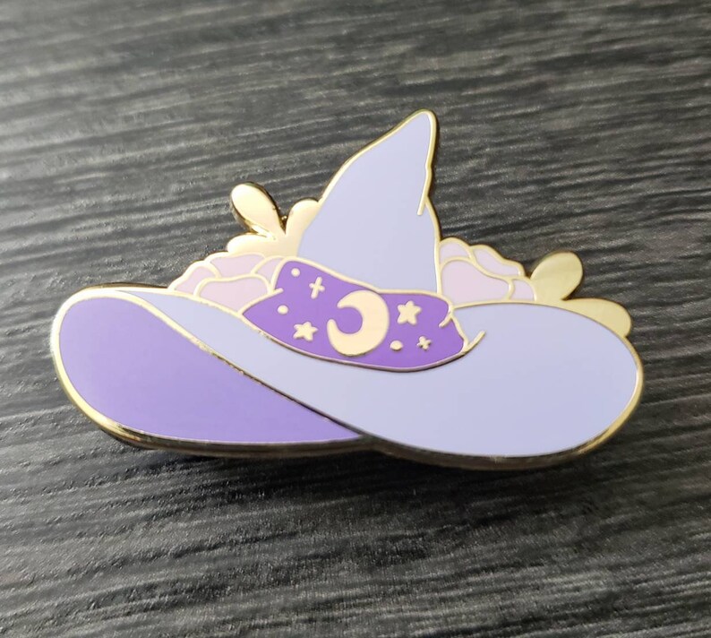 Pastel Witch Hat Enamel Pin Etsy