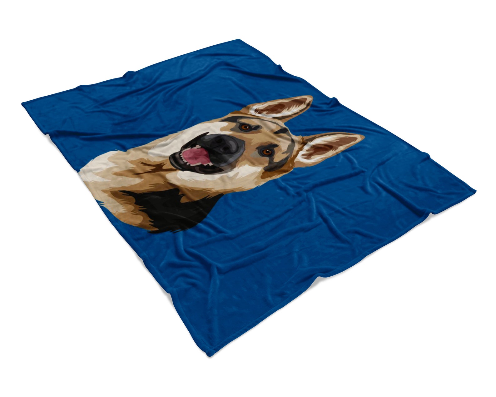 German Shepherd Blanket Custom German Shepherd Photo Dog Etsy