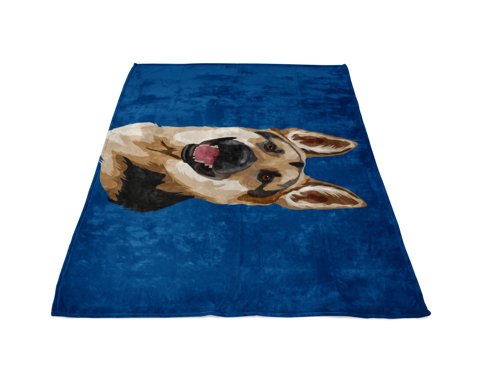 German Shepherd Blanket Custom German Shepherd Photo Dog Etsy