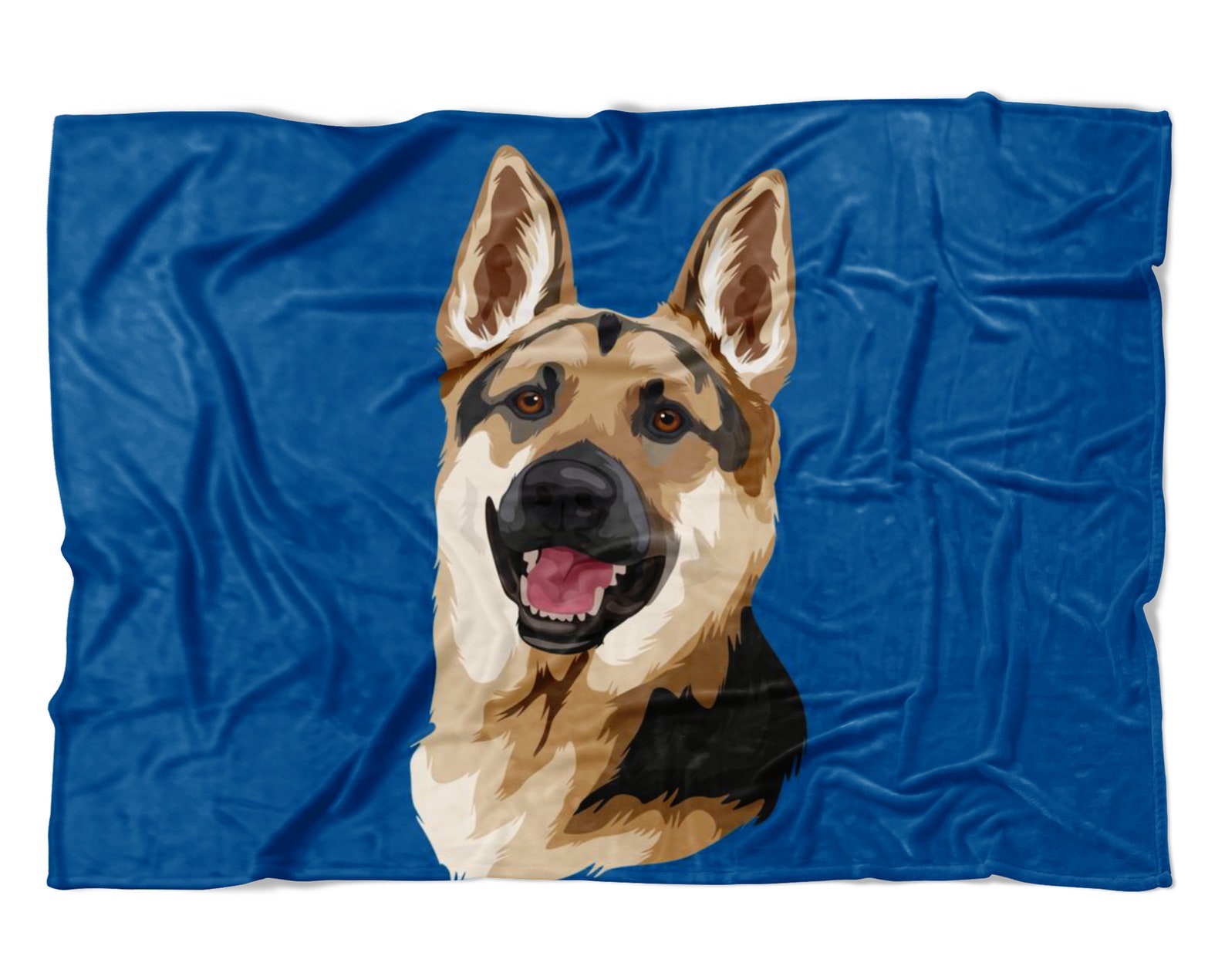 German Shepherd Blanket Custom German Shepherd Photo Dog Etsy