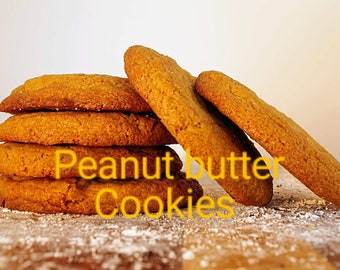 Peanut Butter Cookies, crunchy on the edges, chewy in the middle, perfect as your mid day, or anytime treat!