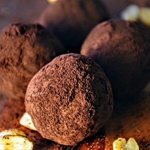 Peanut Butter Whiskey Truffles, handmade from my own recipe, they are melt in your mouth delicious, and make a great gift image 3