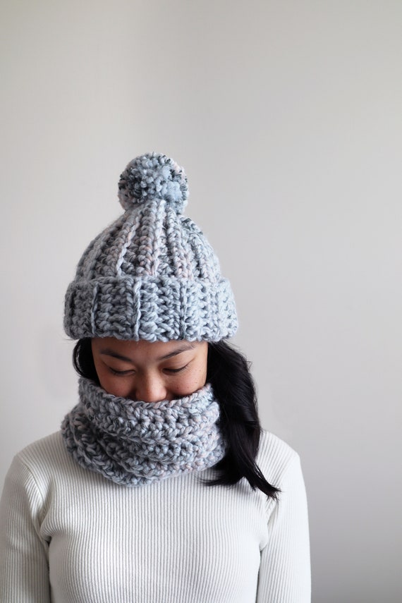 Chunky Crochet Scarf and Beanie Pattern 