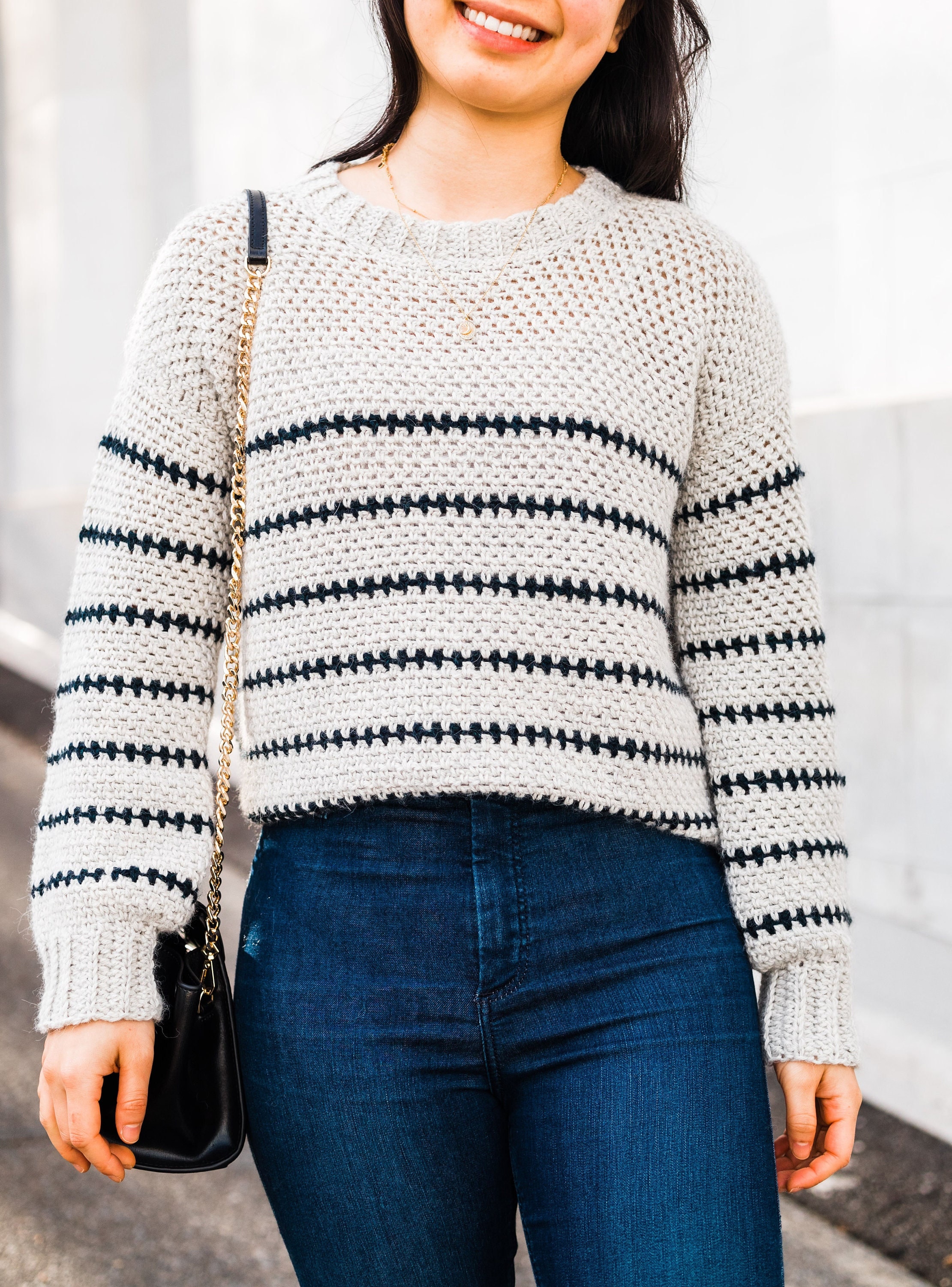 Crochet Cozy Fall Sweater // Linen 