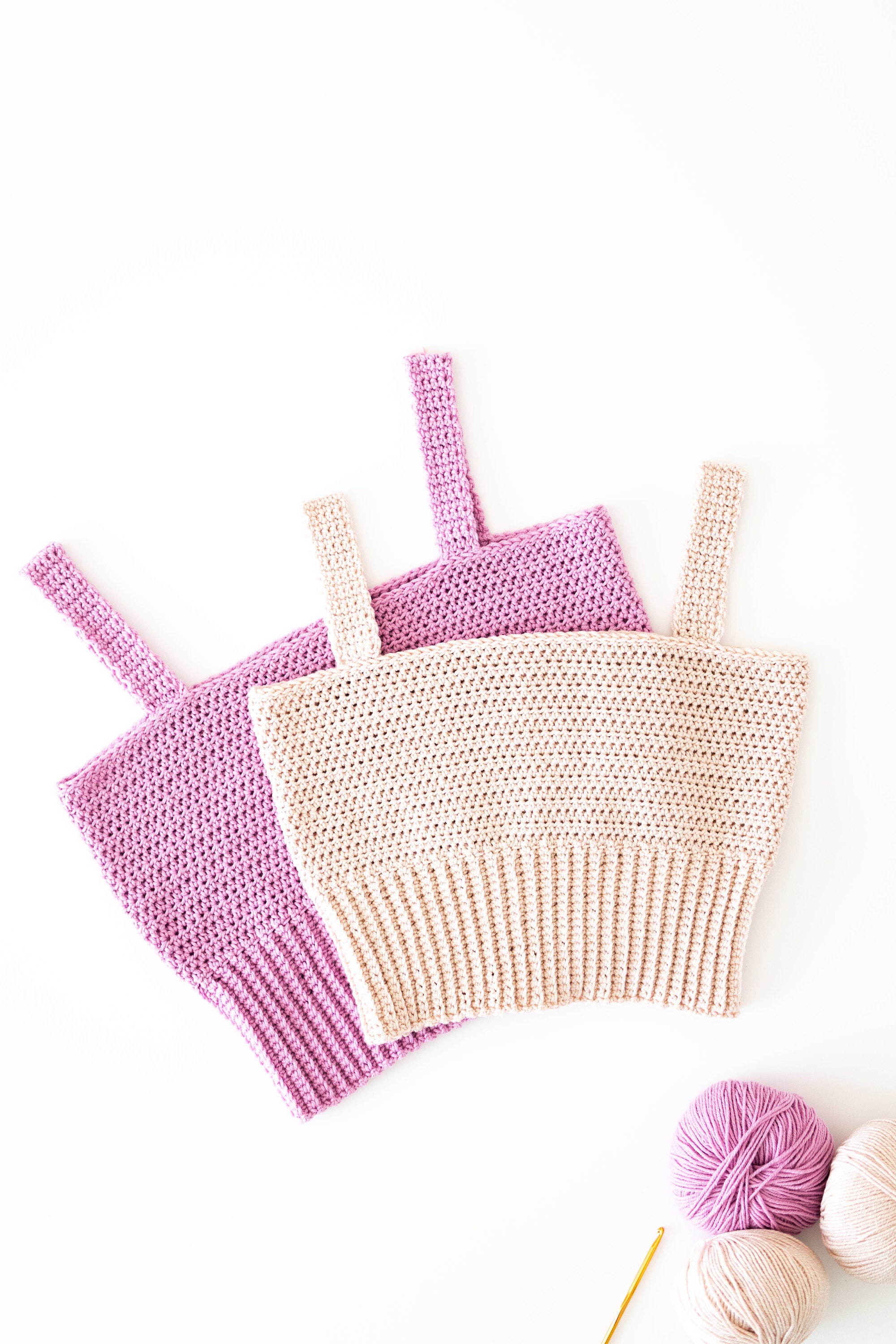 Crochet Square Neck Crop Top // Easy Summer Tank Top