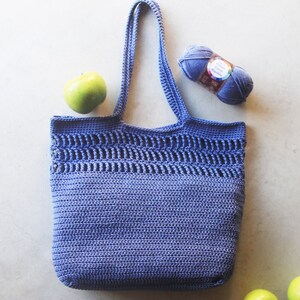 Crochet Easy Tote Market Summer Modern Grocery Bag– Crochet Pattern Pdf ...