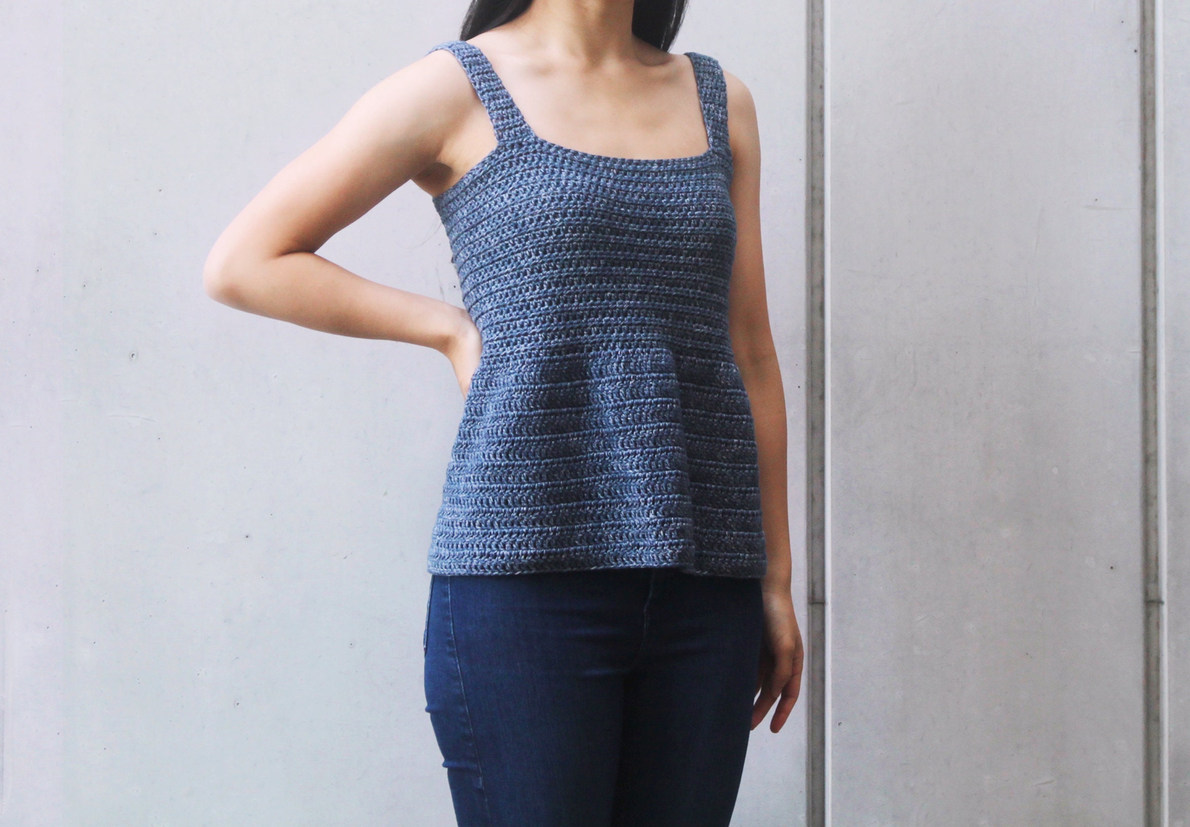 10+ Crochet Singlet Pattern Crochet Peplum Tank Top Pattern - Easy Flared Singlet (PDF Pattern