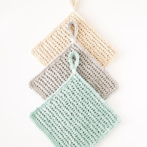 Crochet Chevron Pot Holders // Herringbone Hot Pad // Modern Home // Boho Crochet Crochet pattern pdf digital download for the frills image 6