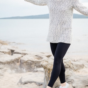 Easy Cropped Sweater Summer Beach Coverup Ocean Breeze Pullover Crochet pattern pdf instant digital download forthefrills image 4