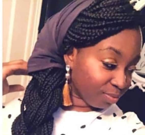Loc Soc, Grey / Gray, Headwrap, for Locs and Braids
