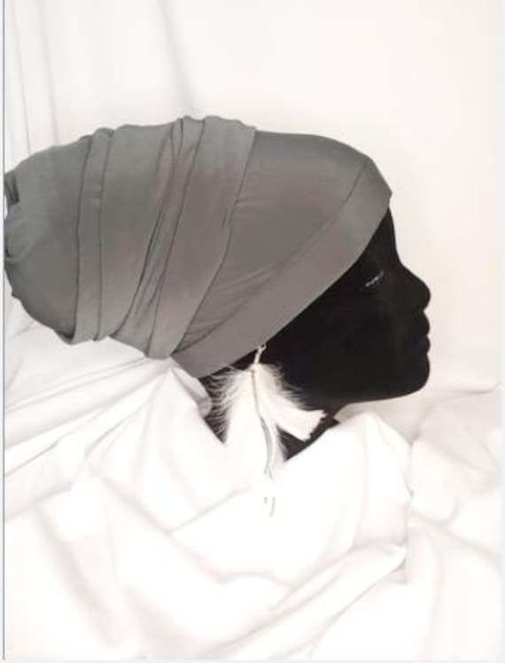 Gray headwrap,  Men and Women Headwrap, Easy Headwraps, Unisex headwraps, Dreadlock headwraps, Loc headwraps, Braid headwraps, headscarf