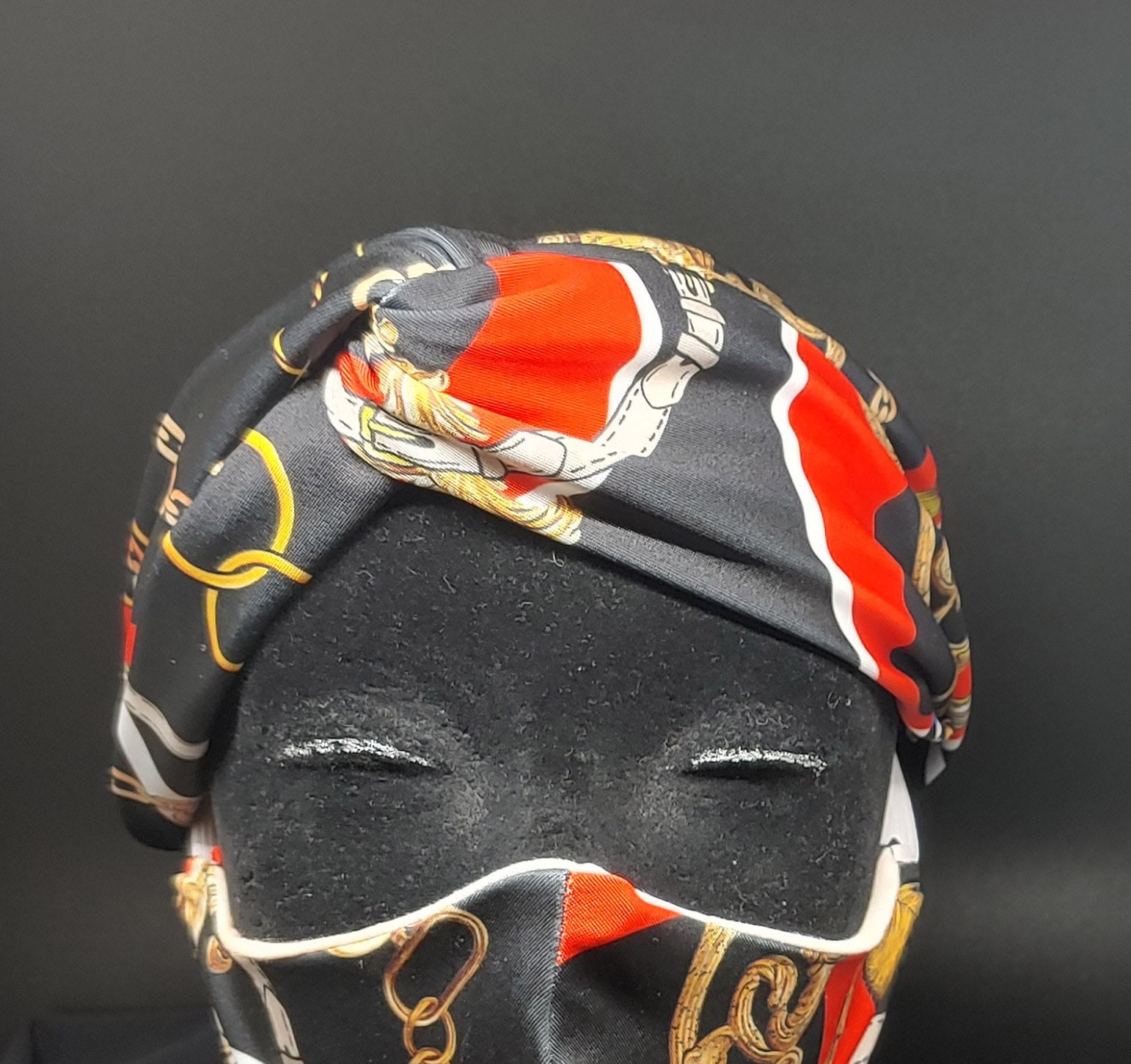 Versace inspired turban headband