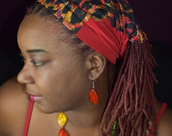Loc Soc - Dreadlock Sock - Loc Sock for Braids - Red Loc Sock - abstract loc Soc - Loc Sock - Unisex Loc Sock, Cheetah Print Loc Soc