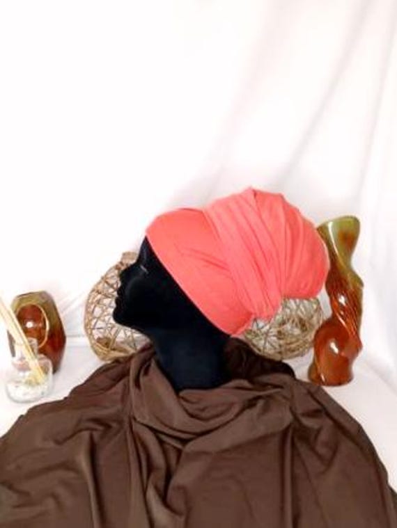 Orange Headwrap, Easy Headwraps, Unisex headwraps, Mens headwraps, Dreadlock headwraps, Loc headwraps, Braid headwraps, Headwraps for women,