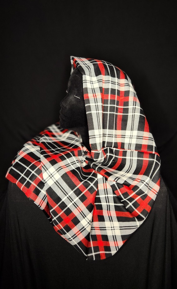 Red Plaid Infinity Scarf, Watch Plaid infinity Scarf, Buffalo Plaid Infinity Scarf, Gift for Her, Gift for Him, gift for mom, Neck Scarf