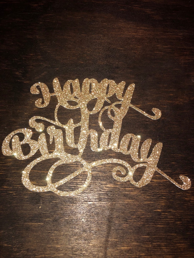 Happy Birthday Cake Topper