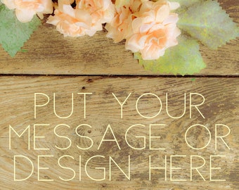 Blush Floral & Wood Background Mockup, Imagen de marketing en línea, Descarga digital, Foto de Stock