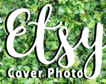 Etsy Cover Photo Greenery Styled Background PNG Image 3360 x 840 píxeles