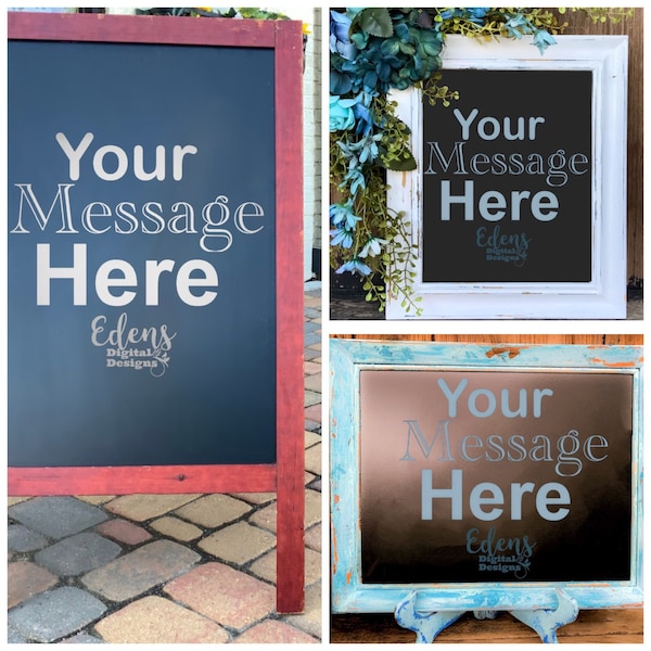 Chalkboard Mockups 3 pack Online marketing image, Digital Download, Stock Photo