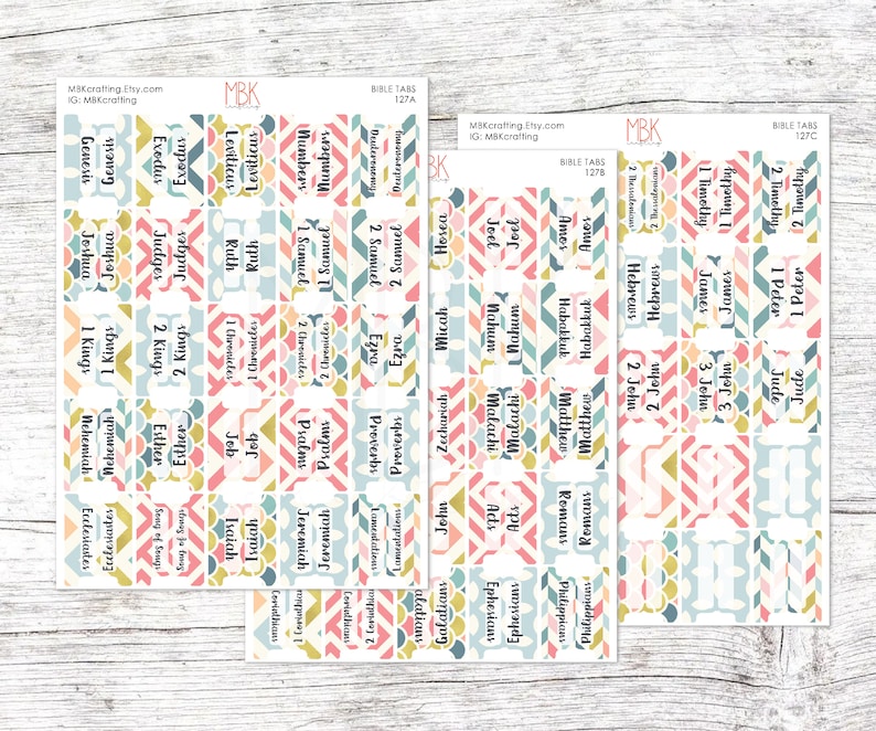 Bible Tabs 127 Bible Tabs Bible Stickers Sticker Tabs