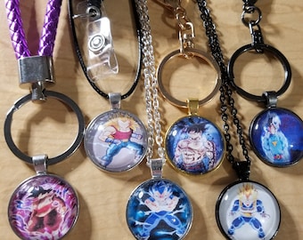Dragon Ball Z accessories, necklaces, bobby Pins, Bracelets, ID Reels, Key Chains, Cell Phone Lanyards, Anemia Memorabilia