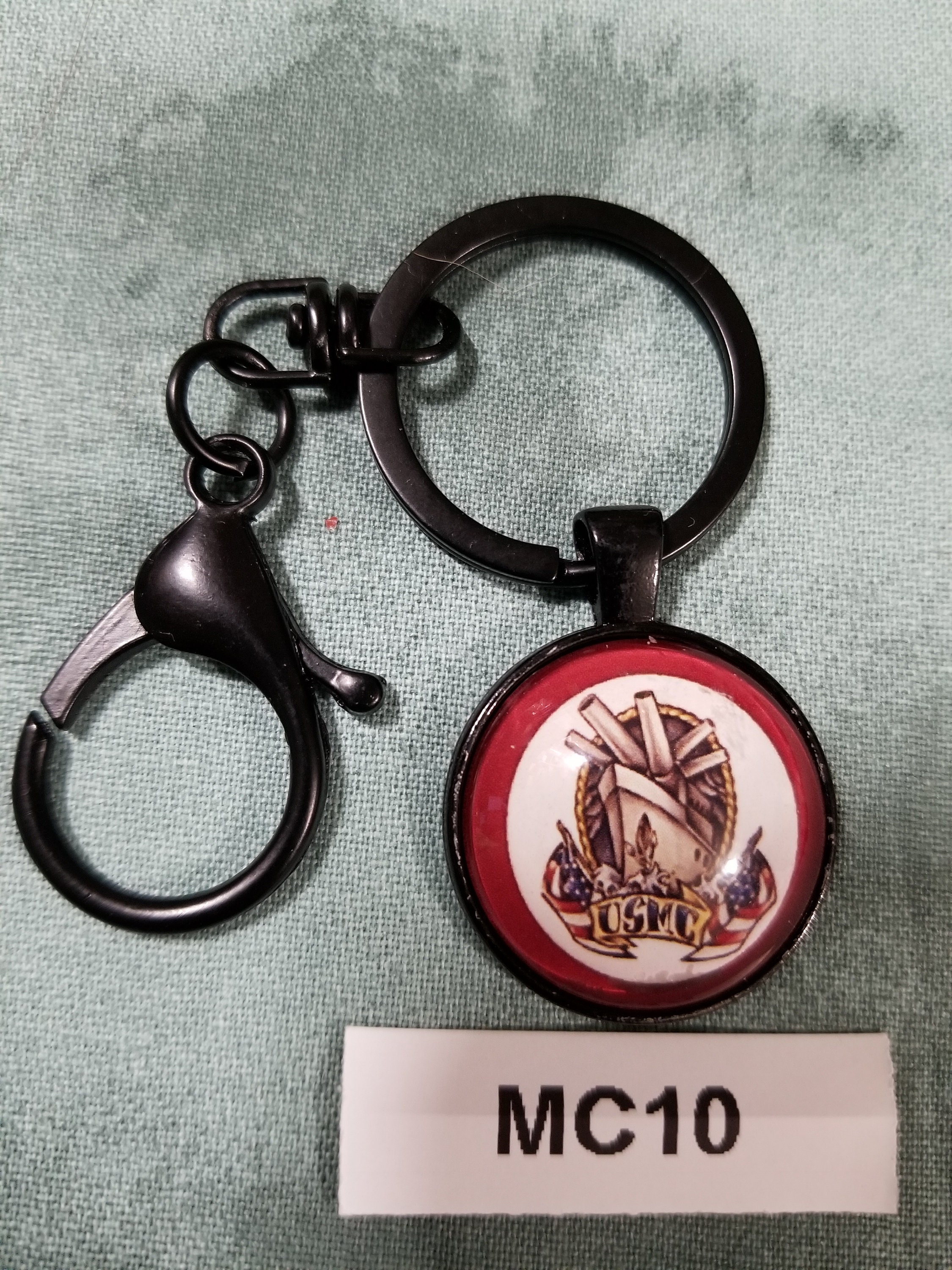United States Marine Corps Key Chains With Cabochon Photo Images ...