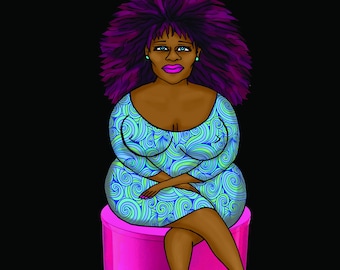 Chaka Can Art Print: Exclusive Digital Portrait