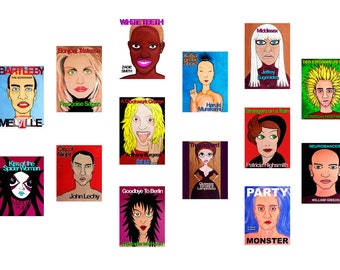Hand Painted Book Cover Prints: Digitally Enhanced Art