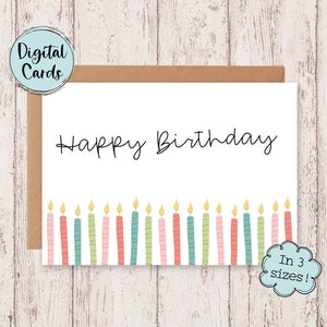 Printable Birthday Card | Birthday Card Printable | Digital Birthday Cards | Printable Happy Birthday Cards | Birthday Card Digital