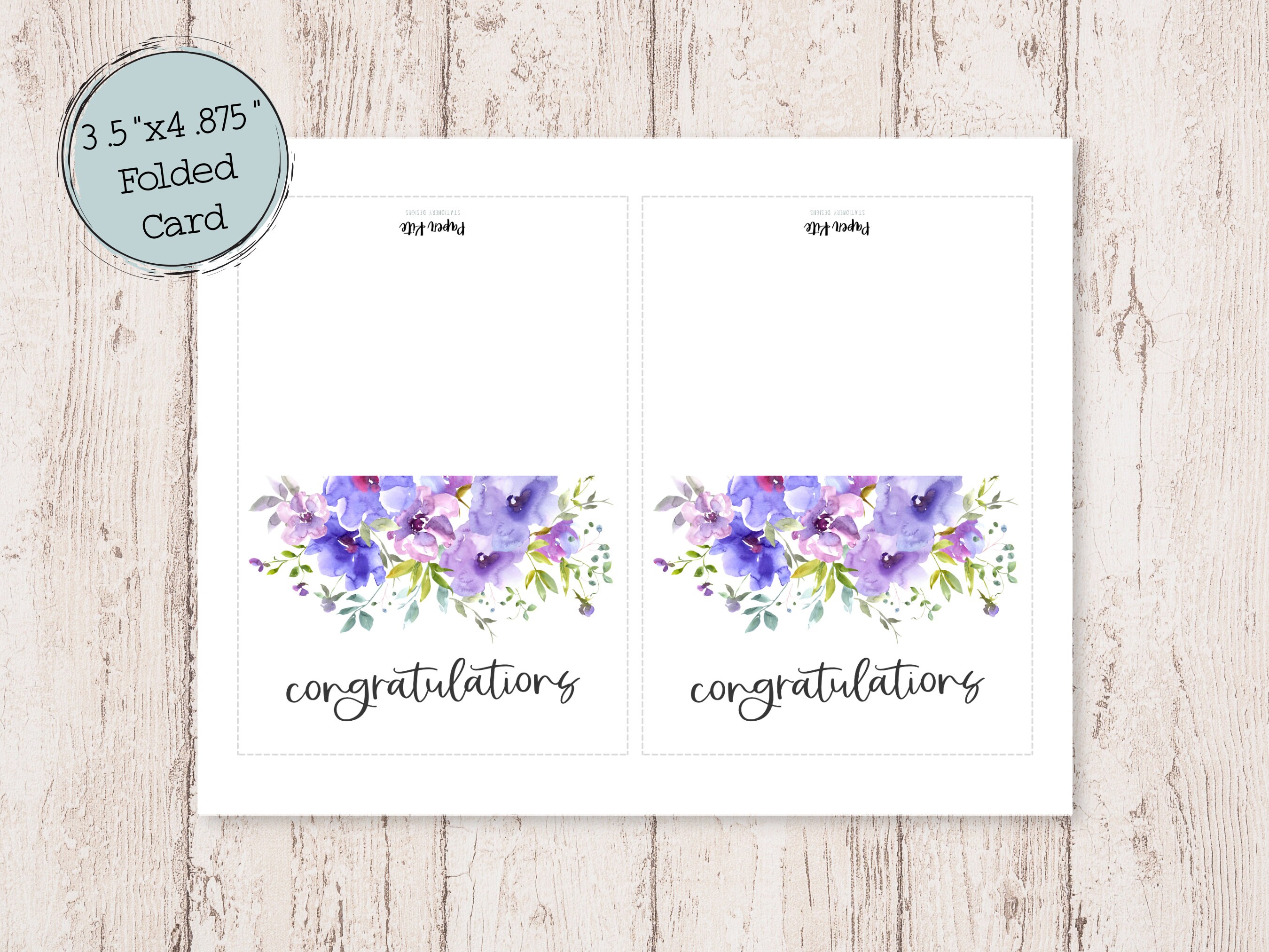 Floral Congratulations Printable Cards Wedding - Etsy
