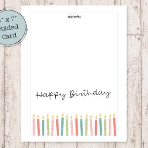 Printable Birthday Card Birthday Card Printable Digital Birthday Cards Printable Happy Birthday Cards Birthday Card Digital image 2