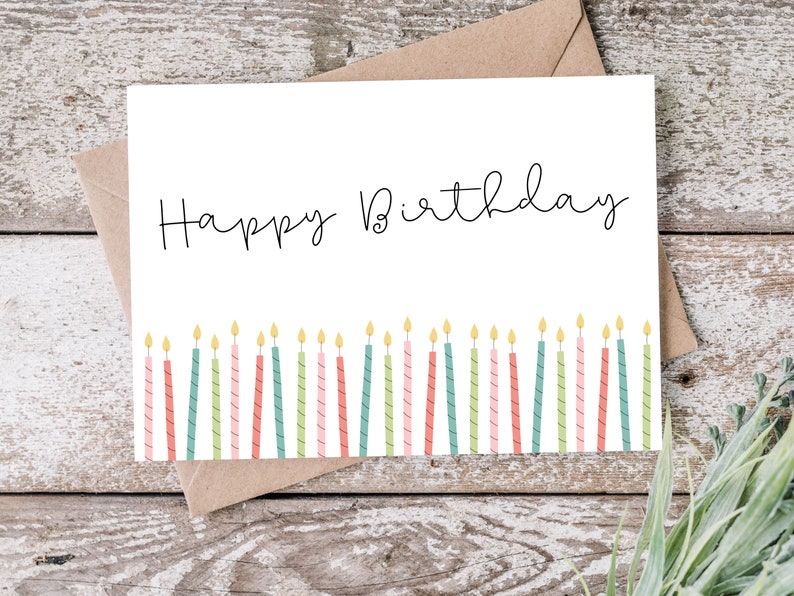 Printable Birthday Card Birthday Card Printable Digital - Etsy