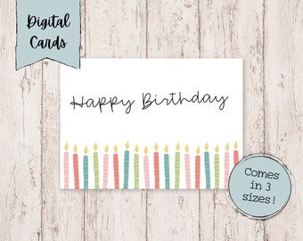 Printable Birthday Card | Birthday Card Printable | Digital Birthday Cards | Printable Happy Birthday Cards | Birthday Card Digital