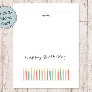 Printable Birthday Card Birthday Card Printable Digital Birthday Cards Printable Happy Birthday Cards Birthday Card Digital image 3