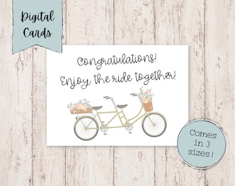 Wedding Congratulations Printable Cards | Wedding Congratulations Printable Card | Digital Download Card | Congratulations Digital Cards