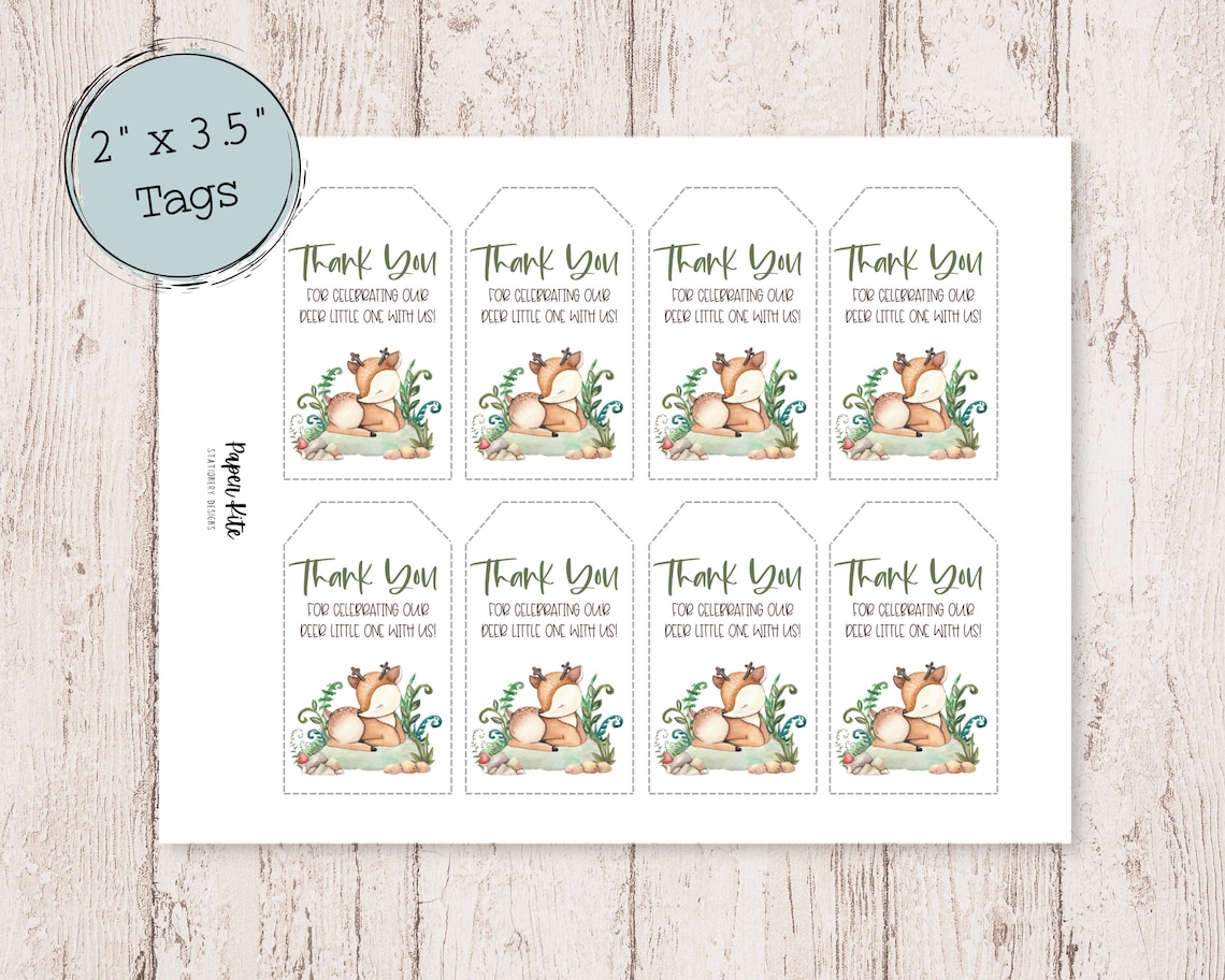 Baby Shower Digital Tags Printable Girl Baby Shower Tags Printable Baby ...